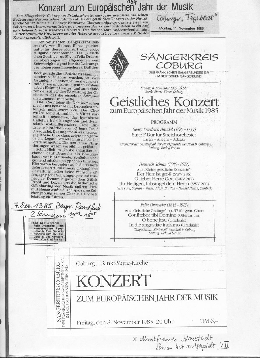 Bayer. Rundfunk am 7.12.85: Ein konservativer Revolutionr  1985