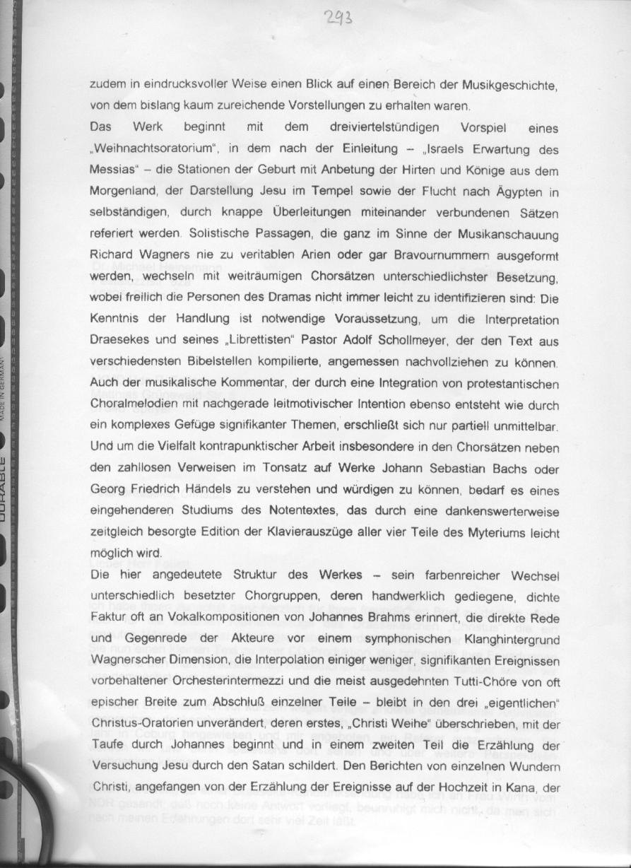 Felix Draeseke: Christus. Ein Mysterium in einem Vorspiele und drei Oratorien. Bezug: Bayer-Records BR100 175-179 (5 CD). Michael Heinemann