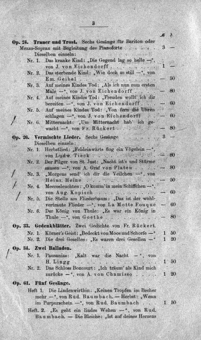 Felix Draesekes Werke im Verlag L. Hoffarth Dresden page 3