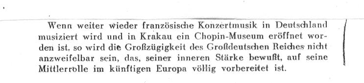 Heinz Drewes: "Das deutsche Musikleben an der Schwelle des fünften Kriegsjahres" Jahrbuch der deutschen Musik 1944, s. 41