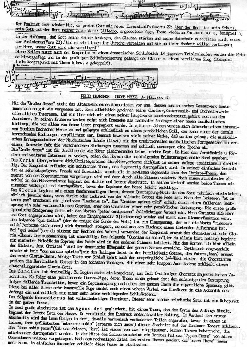 Udo-R. Follert: Felix Draeseke - Große Messe in a-moll, op 85