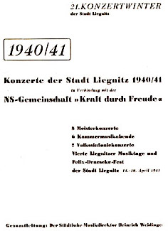 Liegnitz Concert Programs for 1940-1941: click  to enlarge in new window.