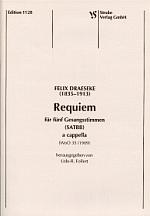 Requiem für fünf Gesangstimmen a cappella, WoO 35 (1909) by Felix Draeseke