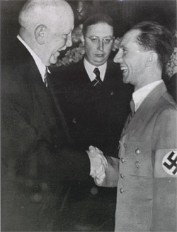 Richard Strauss - Heinz Drewes - Joseph Goebbels: click for larger image.
