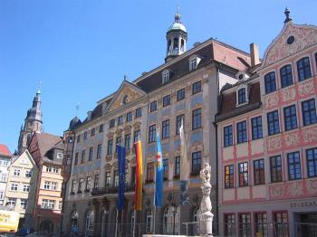 Coburg Marktplatz: Coburg Rathaus (Town Hall).