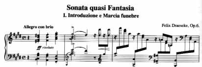 Draeseke Sonata op 6 - Click for complete score